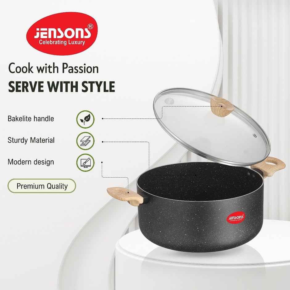 Jensons Cuisine Deep Casserole / Biryani Pot 28 cm