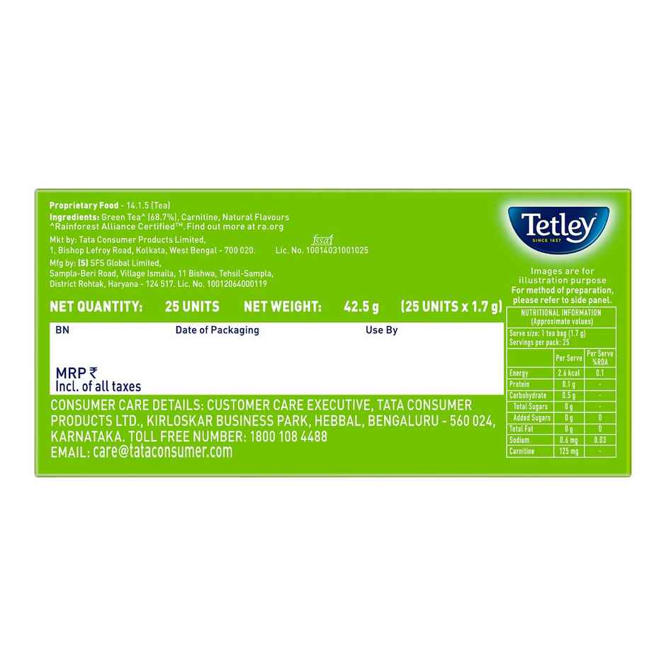 Tetley Slim Care - Ginger | Mint | Lemon Green Tea