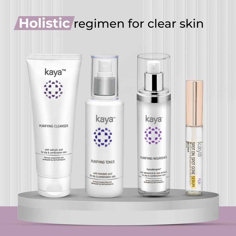 Kaya Acne Free Purifying Toner Alcohol Free Toner With Niacinamide Acne Prone Skin Gentle