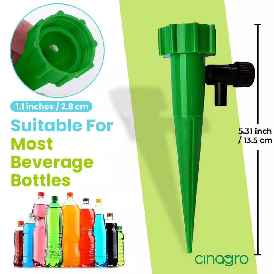 Cinagro Gardening Drip Irrigation Kit | Plant Water Dropper | Pack of 6