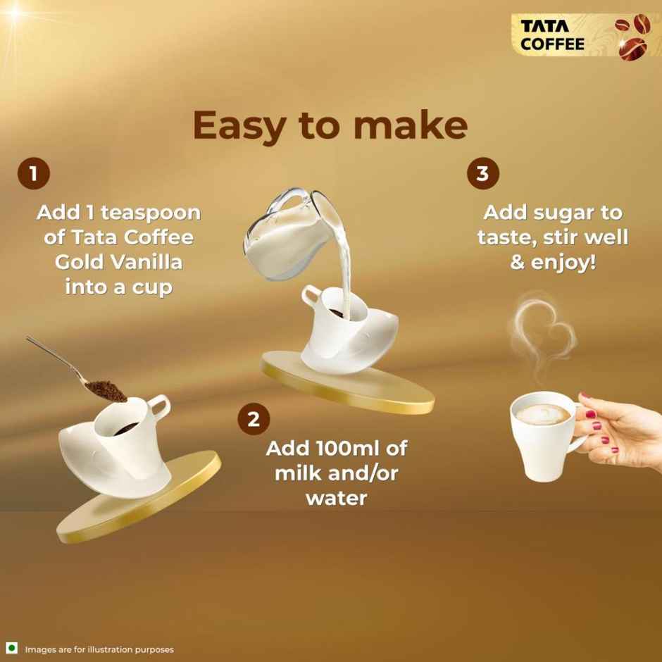 Tata Coffee Gold Vanilla Flavoured Instant Coffee