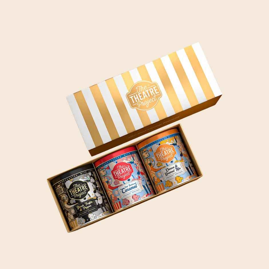 TTP Popcorn Golden | Cheese Caramel, Black Truffle & Caramel | Assorted