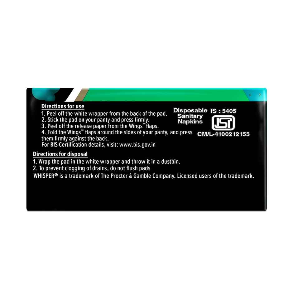 Whisper Bindazzz Nights Sanitary Pads | XXXL | 10 pcs