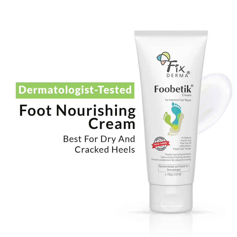 Fixderma Foobetik Foot Cream for Diabetic, Dry & Crack Heel, Moisturizes & Repair Feet