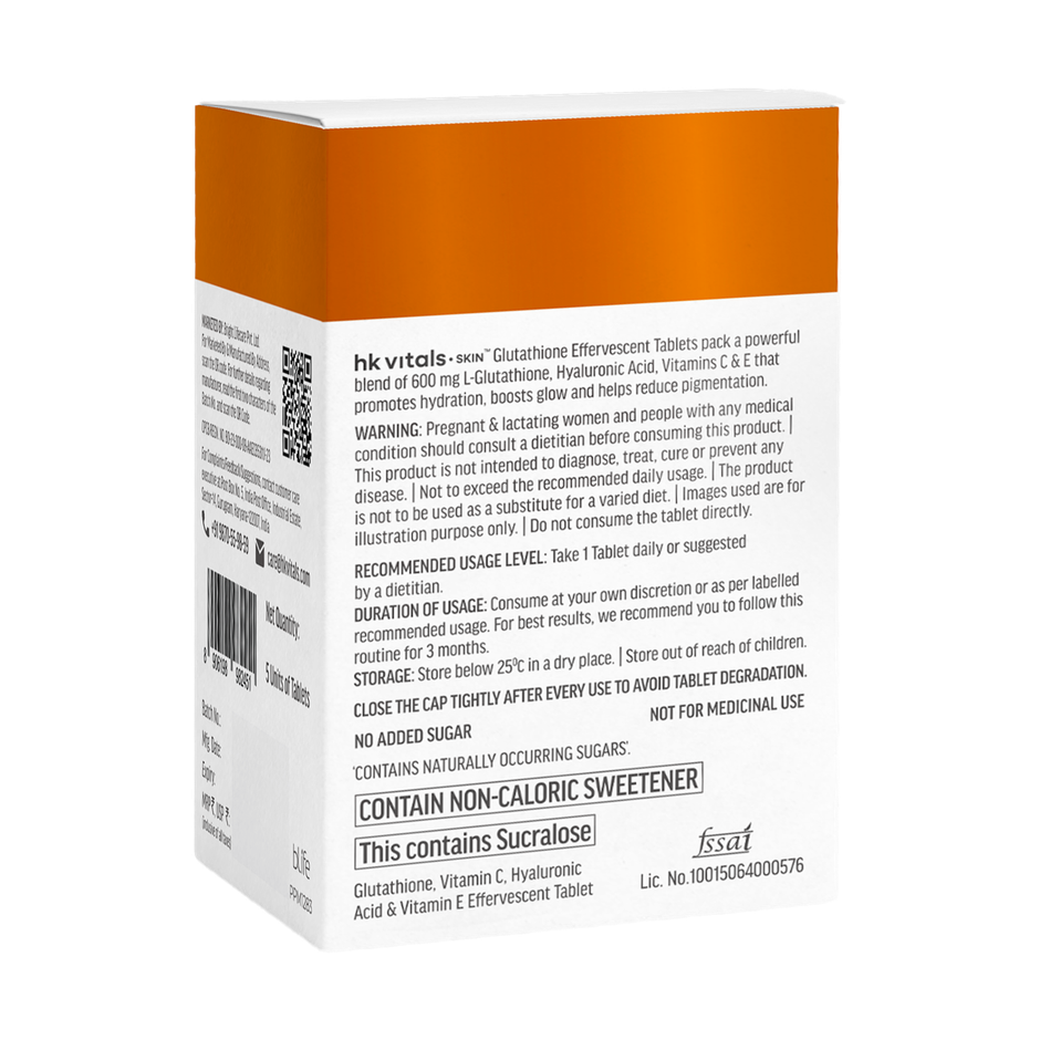 hk vitals Glutathione Orange 5 Effervescent Tablet