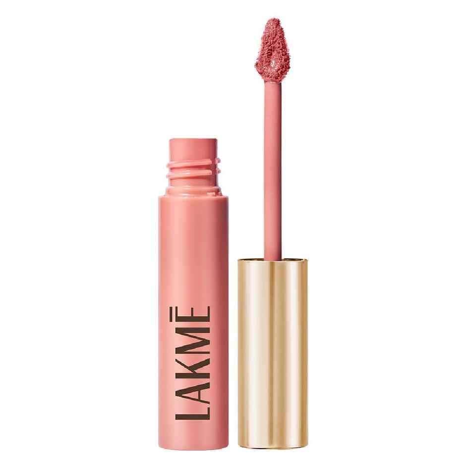 Lakme Double Duty Lip & Cheek Mousse Matte Lipstick & Soft Blush, Nude Cushion