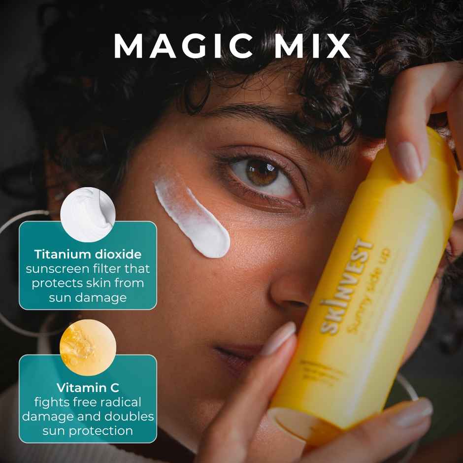 Skinvest Sunny Side Up Ultra Lightweight SPF 50+ Pa ++++ Sunscreen | Protects From Sun Damage