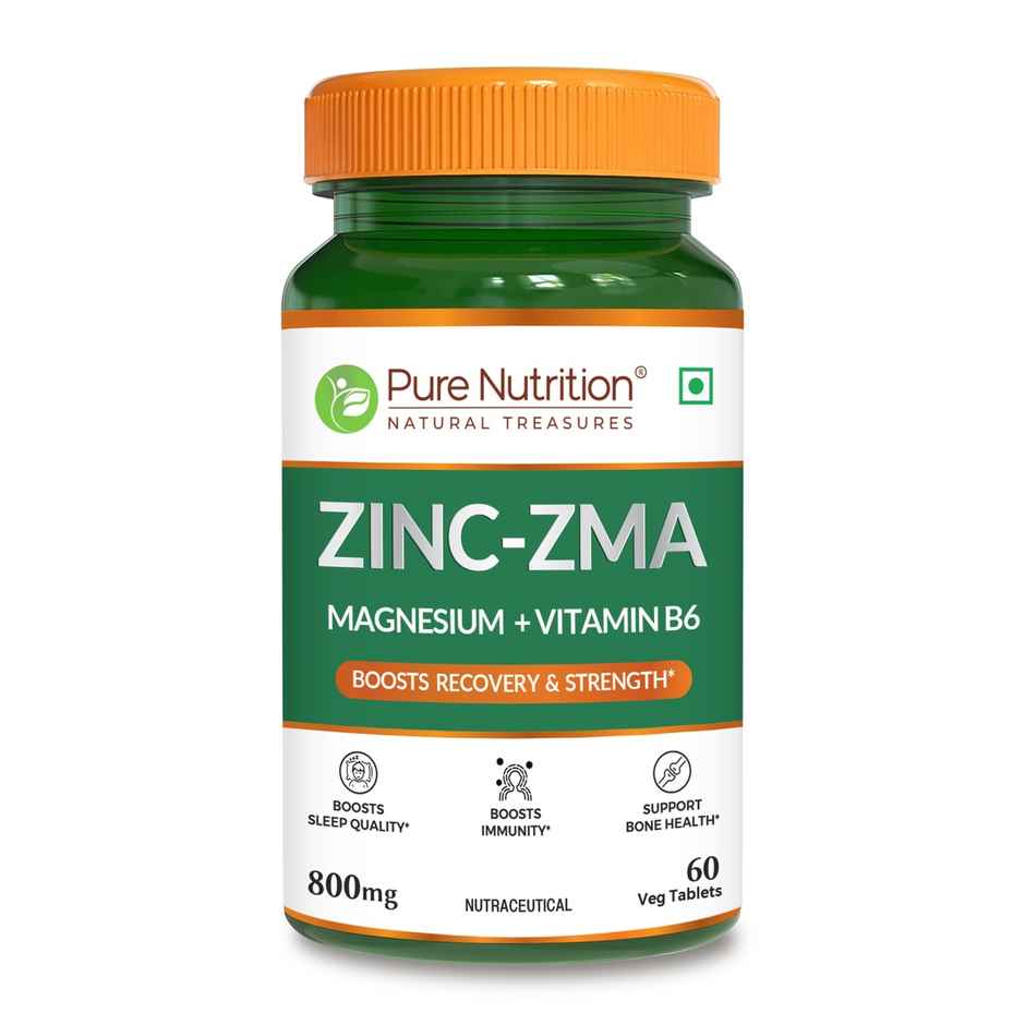 Pure Nutrition Zinc ZMA | Testosterone | Sleep & Muscle Recovery Support