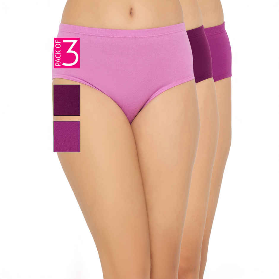 Clovia Women's Mid Waist Hipster Panties with Inner Elastic - 2XL