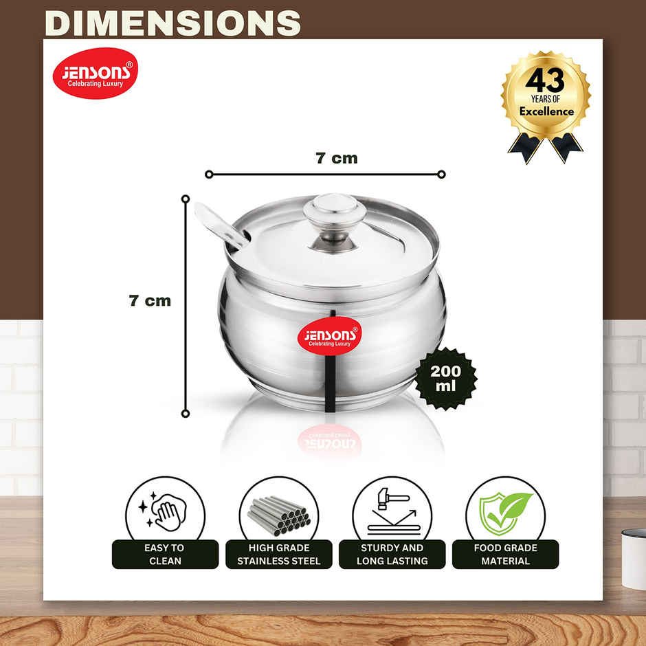 Jensons Stainless Steel Ghee Pot