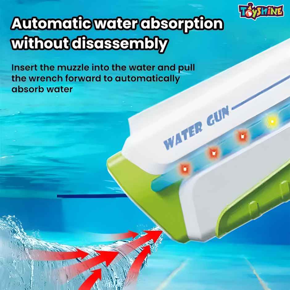 Toyshine Electric Holi Water Blaster Holi Gun Toy with Light | 25-32 Ft Range | Rechargeable