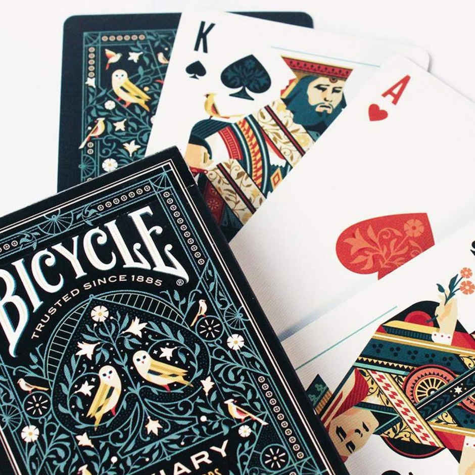 Parksons Bicycle Aviary Playing Cards