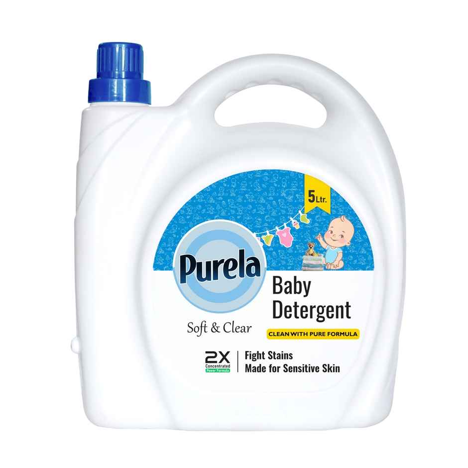 Purela Baby Laundry Liquid Detergent Washing Liquid For Baby Clothesleaf Love 5 l