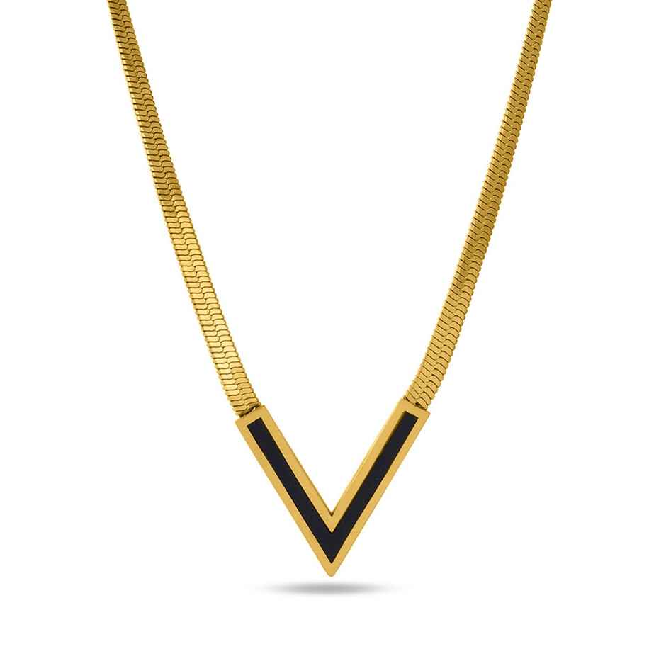 Palmonas Black Vixen Necklace For Womens | Waterproof And Anti-Tarnish