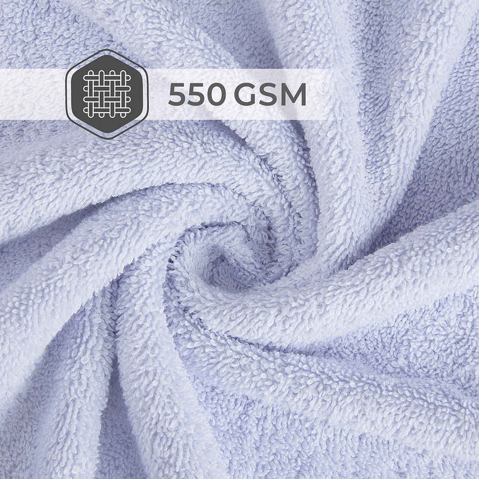 Boutique Living Luxe Loom 100% Cotton 550 GSM Blue Bath Towel - Pack of 1