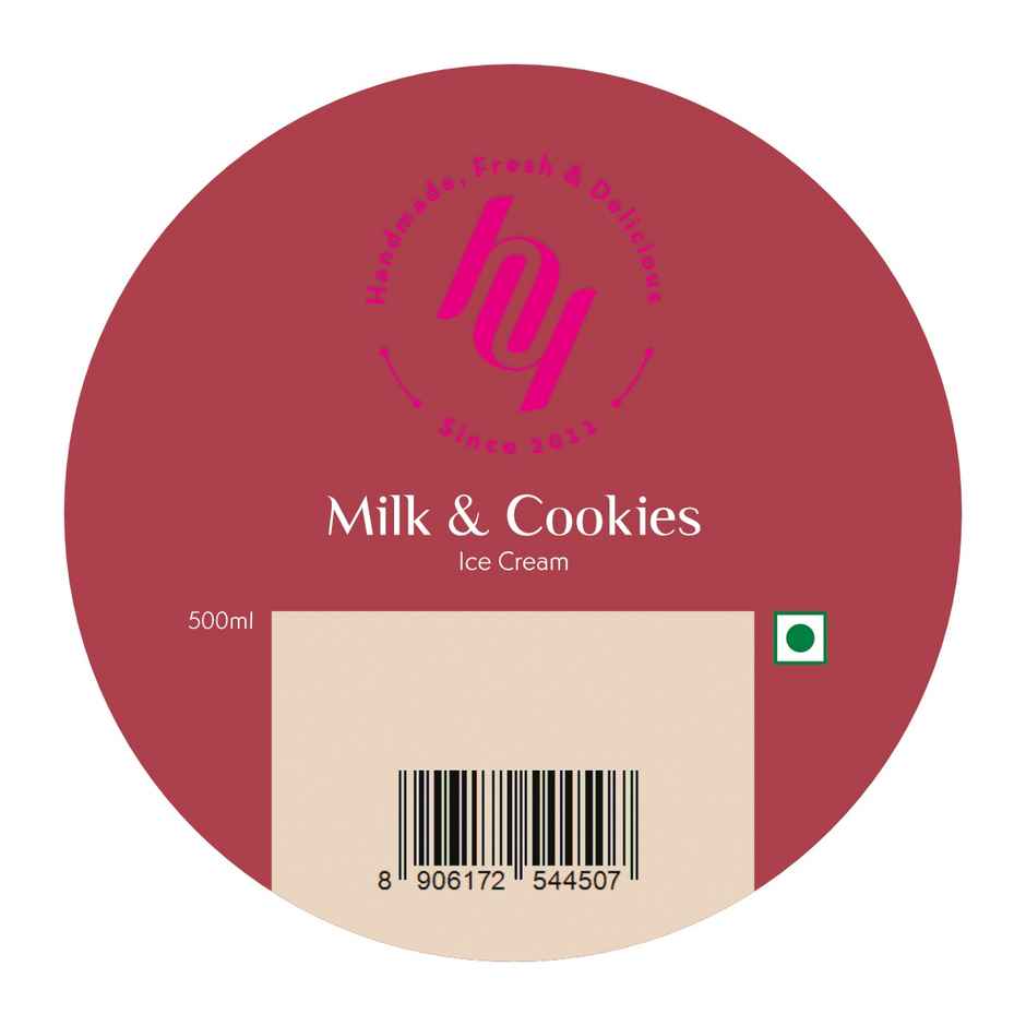 Huber & Holly Milk And Cookies Ice Cream Tub