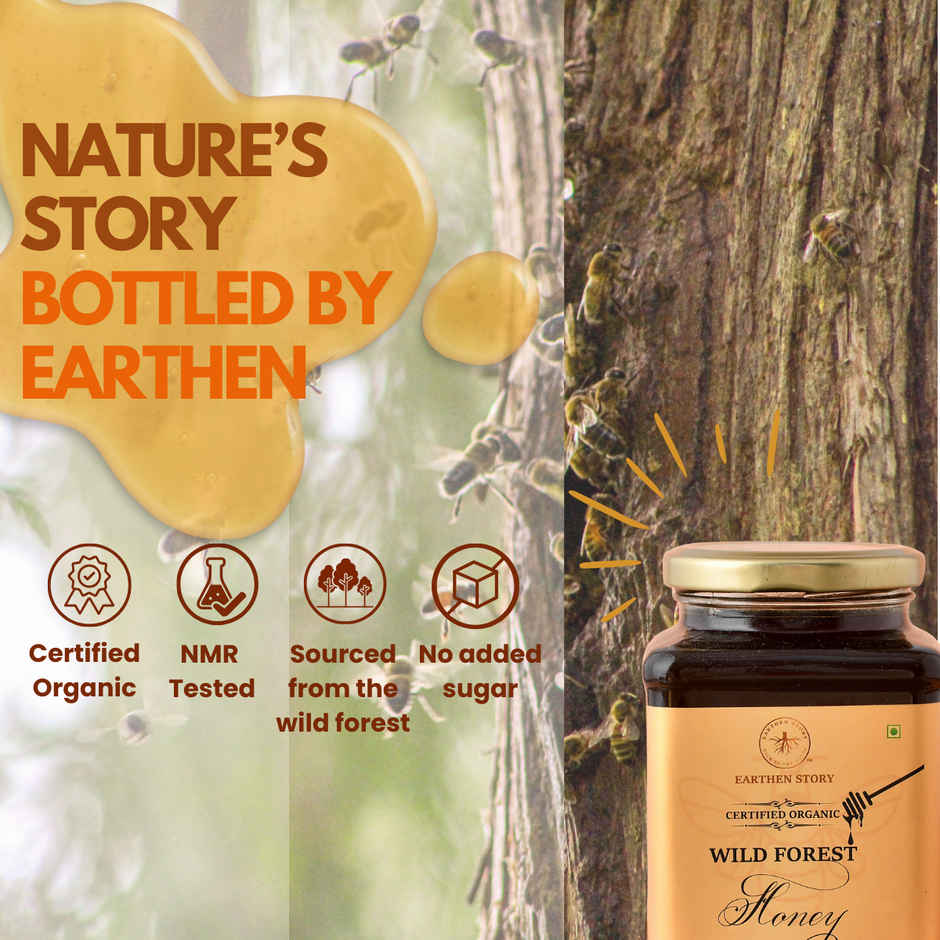 Earthen Story Organic Wild Forest Honey