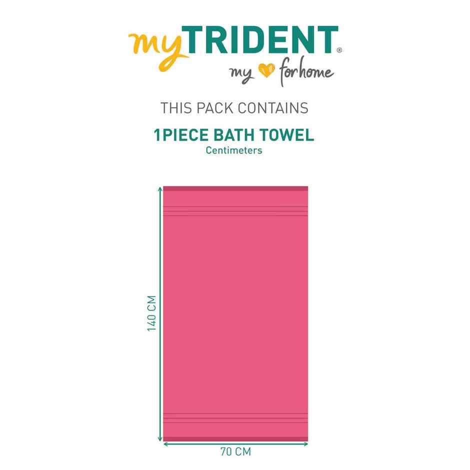 Mytrident Cotton Bath Towel | 400 GSM | Towels for Bath - Candy Glow