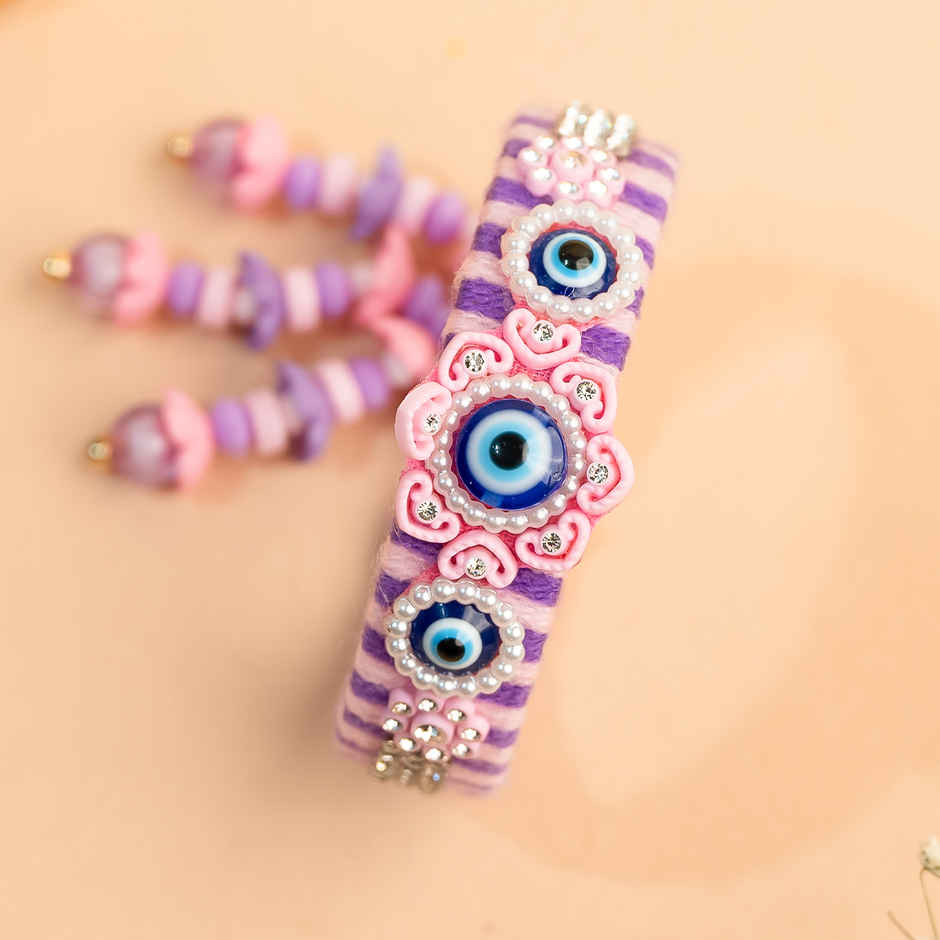 Lumba Rakhi for Bhabhi | Evil Eye | Pack of 1 | Avyaan Rakhi