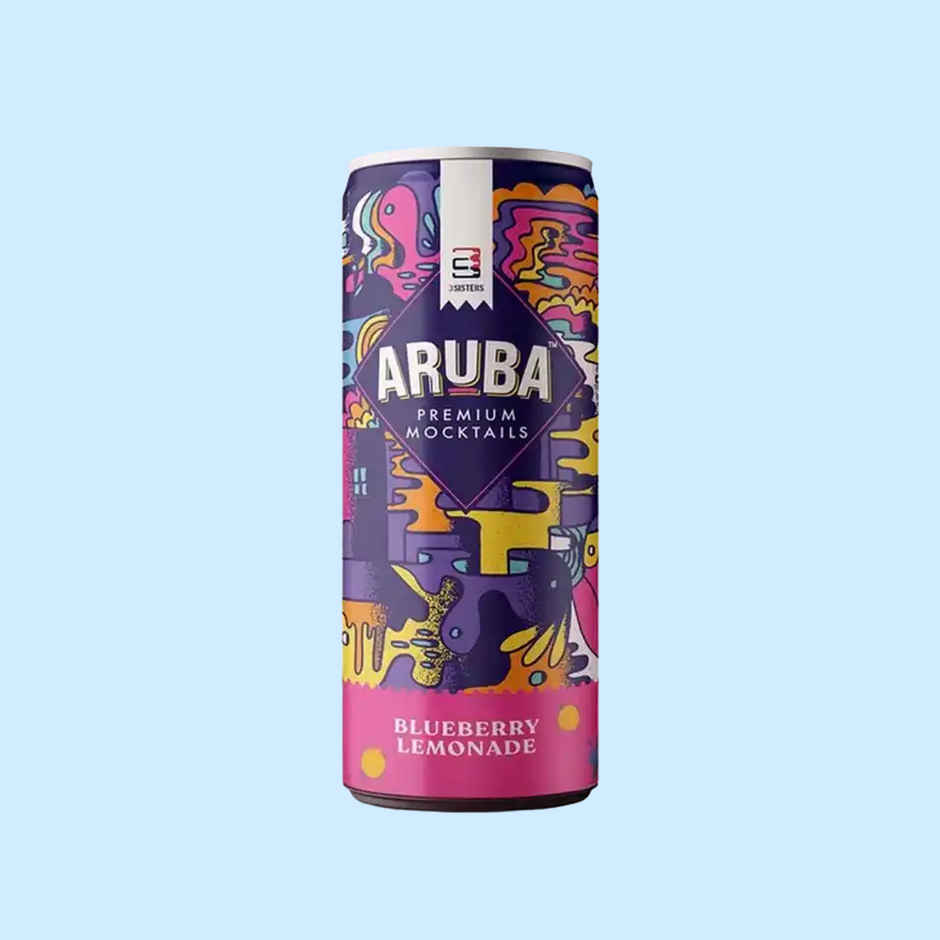 Aruba Blueberry Lemonade | Refreshing Mocktail By 3 Sisters