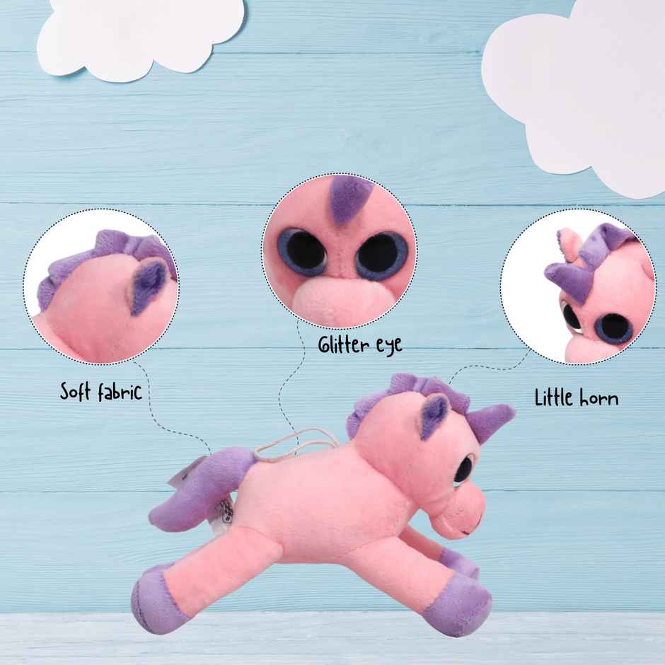 ToyTales PB Unicorn Plush Toy | Stuffed Animal Soft Toy | Birthday Gift for Kids | Gift Baby | 20cm