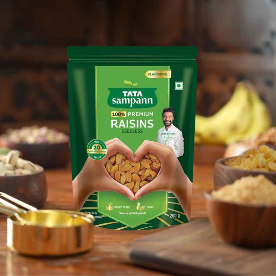 Tata Sampann 100% Pure Premium Raisins/Kishmish Seedless