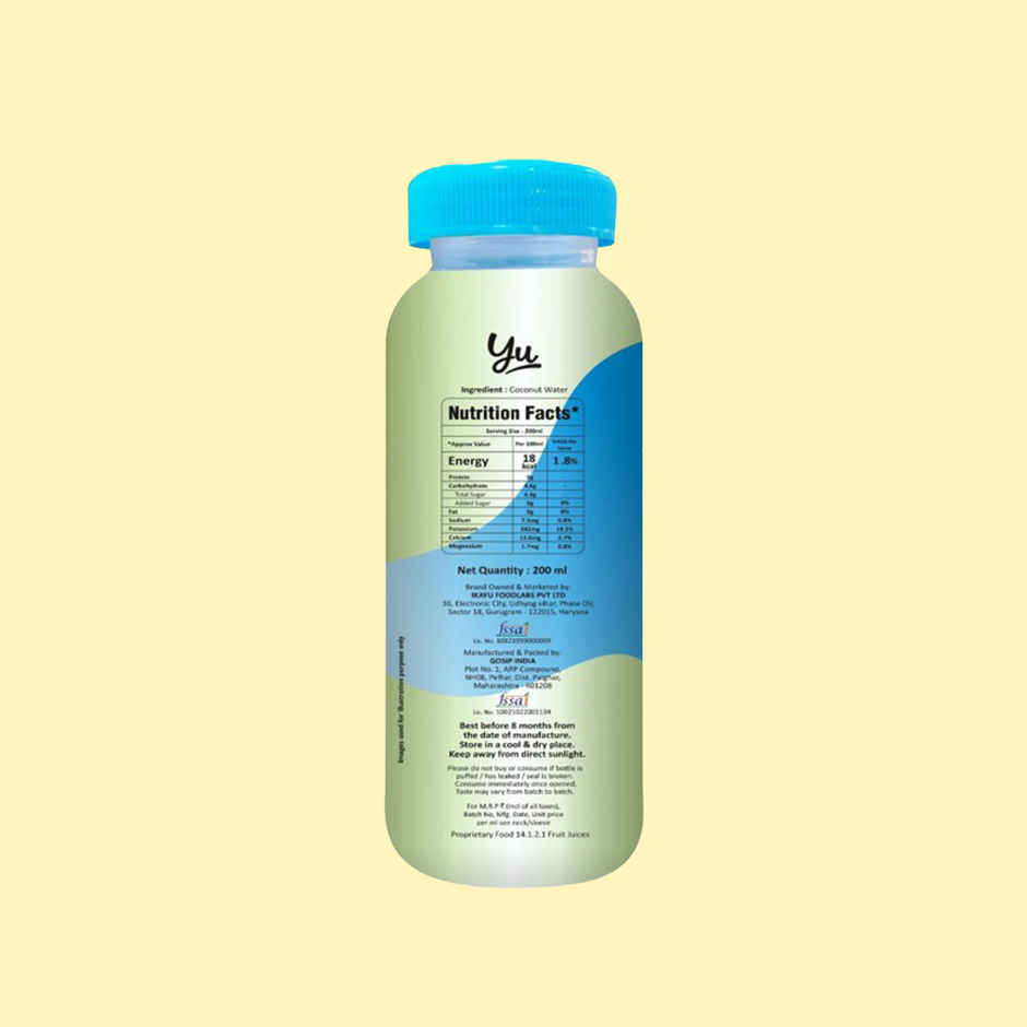 Yu Truly Natural Coconut Water | 200 Ml