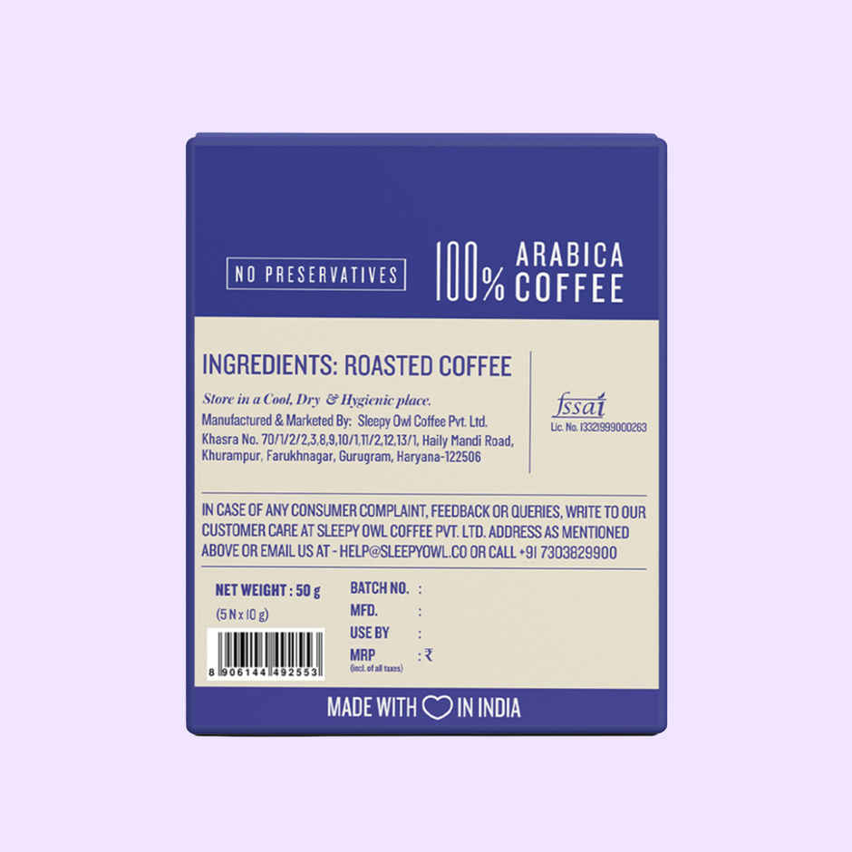 Sleepy Owl Original Hot Brew Coffee Bags