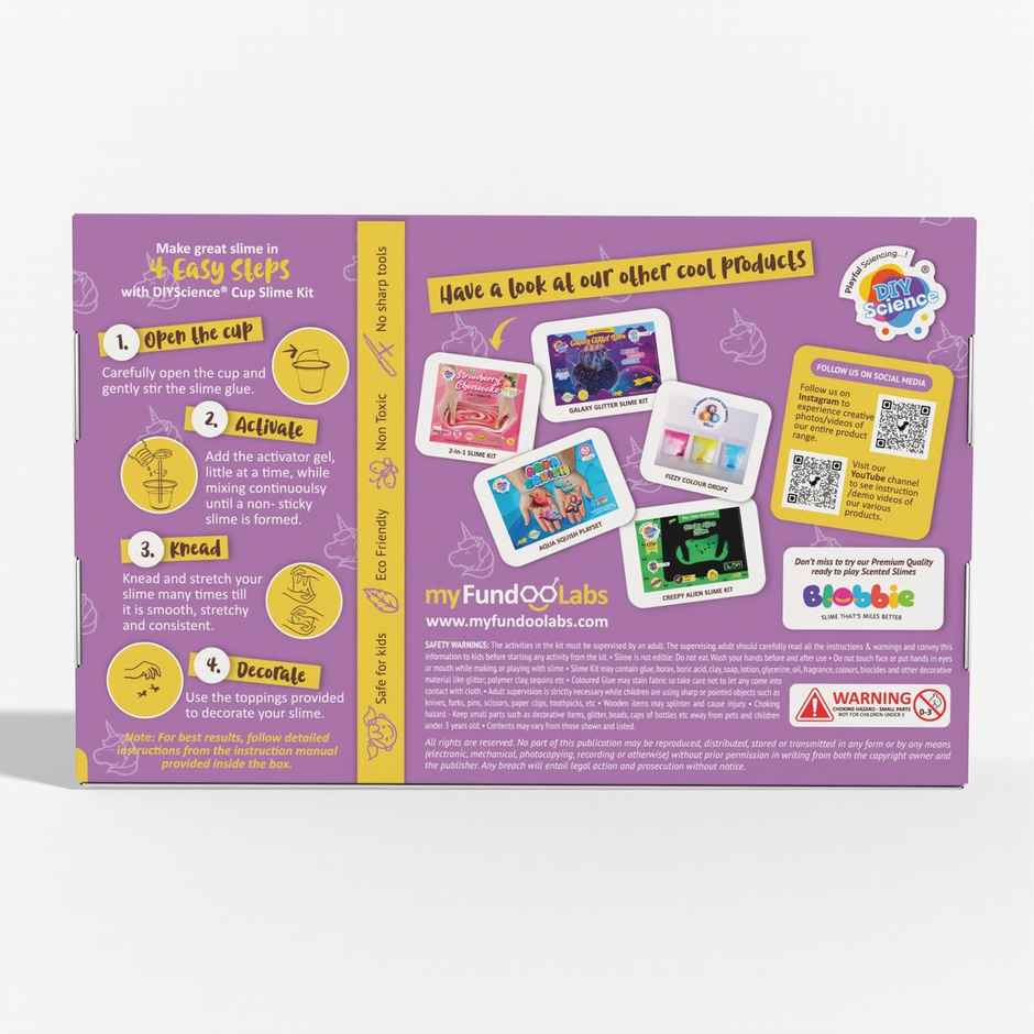 DIY Science Unicorn Glitter Slime Kit