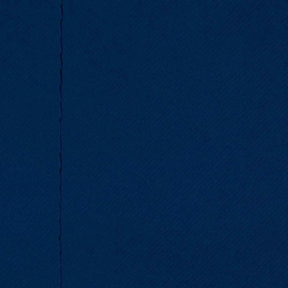 Story@Home 300 GSM 5 feet Faux Silk Blackout 1 U Window Curtain | Navy Blue