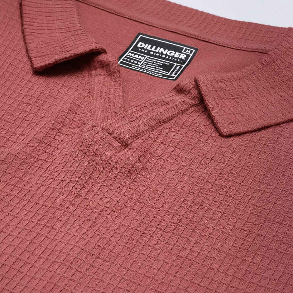 Dillinger Men's Oversized T-shirts | DLOVRPL001WRS | Withered Rose - S