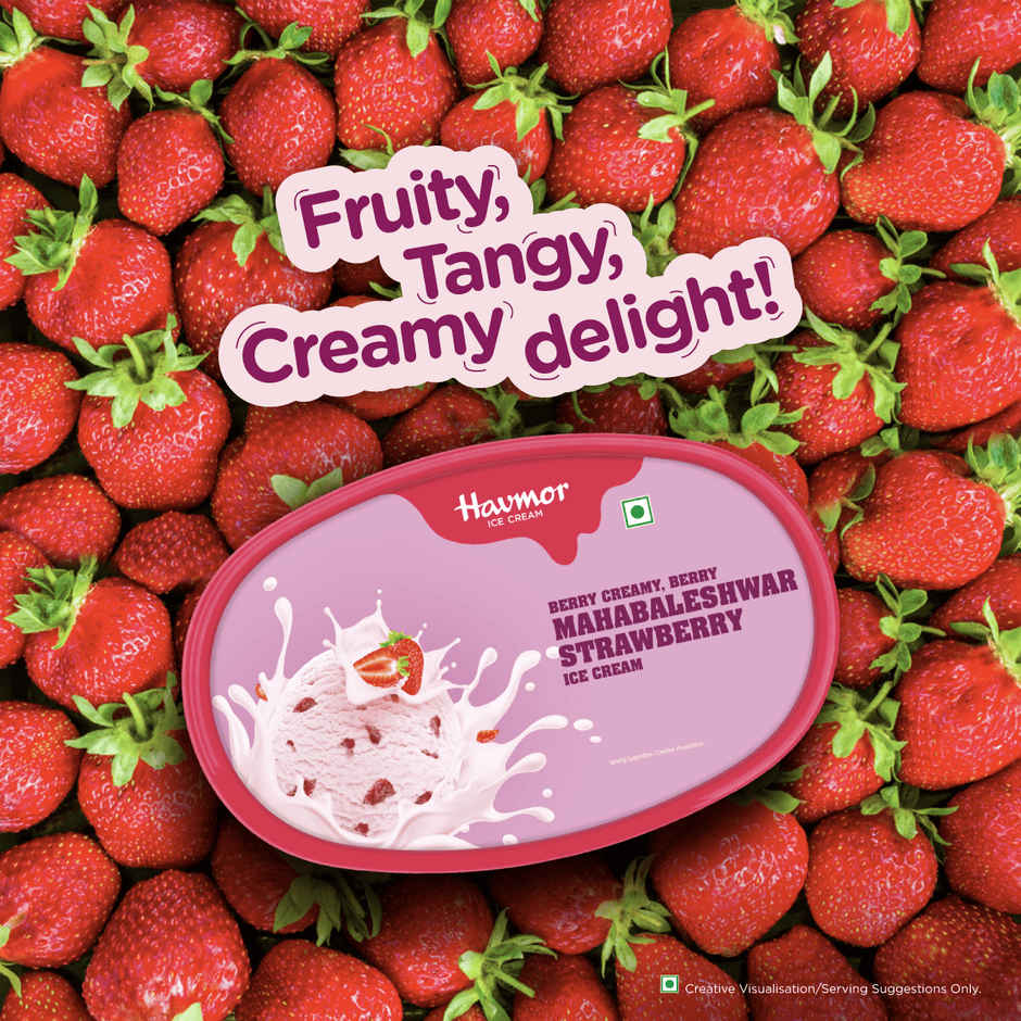 Havmor Mahabaleshwar Strawberry 500 Ml Tub