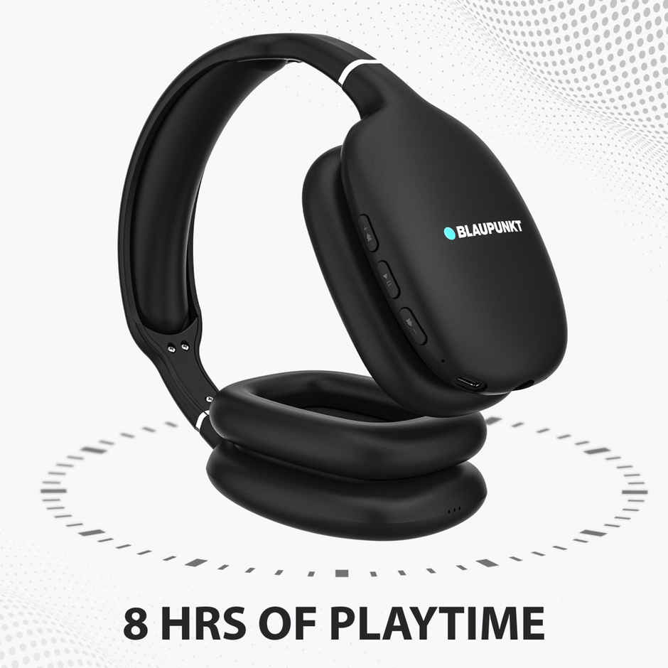 Blaupunkt Bh31 Wireless Headphone Bluetooth & Wired (Black, On The Ear)