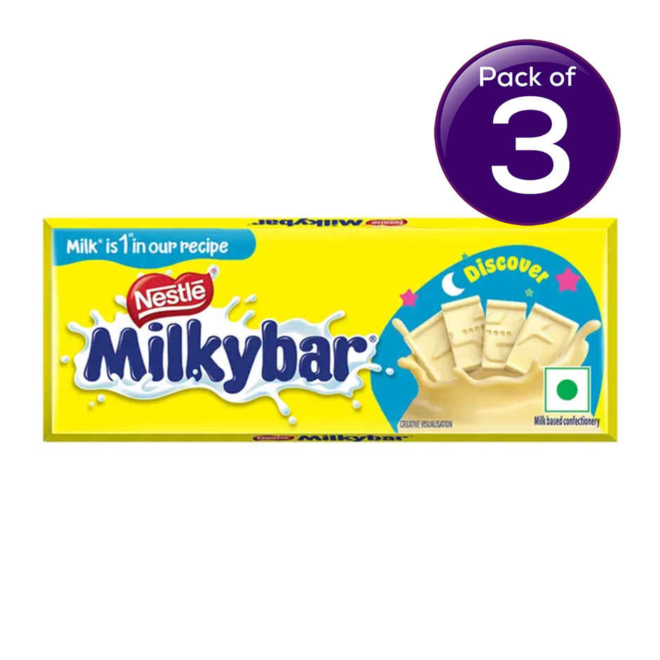 Nestle Milkybar Tablet Made With Milk Yummy & Creamy Treat Combo