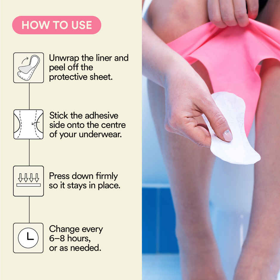 Bloom By Bold Care Panty Liners | Anti-Bacterial Daily Protection & Discharge