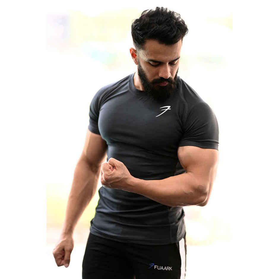 Fuaark Men's Performance GYM T-shirt | Grey - L