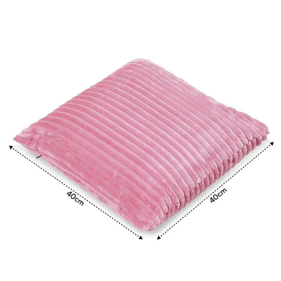 Status Ribbed Memory Foam Cushion 40 x 40 Cm - Pink