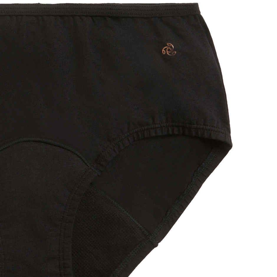 Jockey SW05 Women's Super Combed Cotton Elastane Stretch Period Panty | Black-L