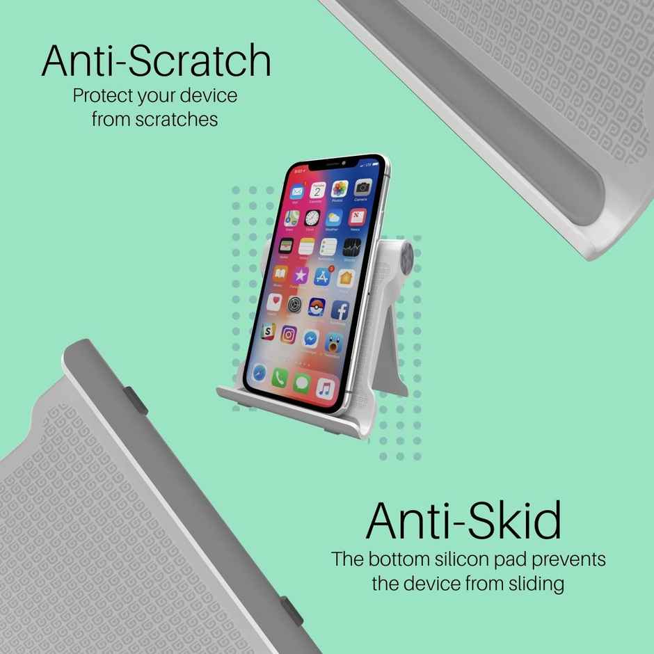 Portronics Modesk 200 Universal Mobile Phone Stand Desktop Table for All Device Size Upto 7 inch