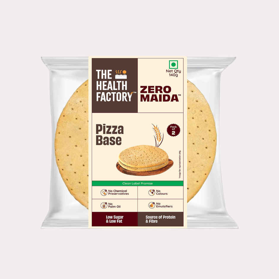 The Health Factory Pizza Base | Zero Maida | Whole Wheat Pizza
