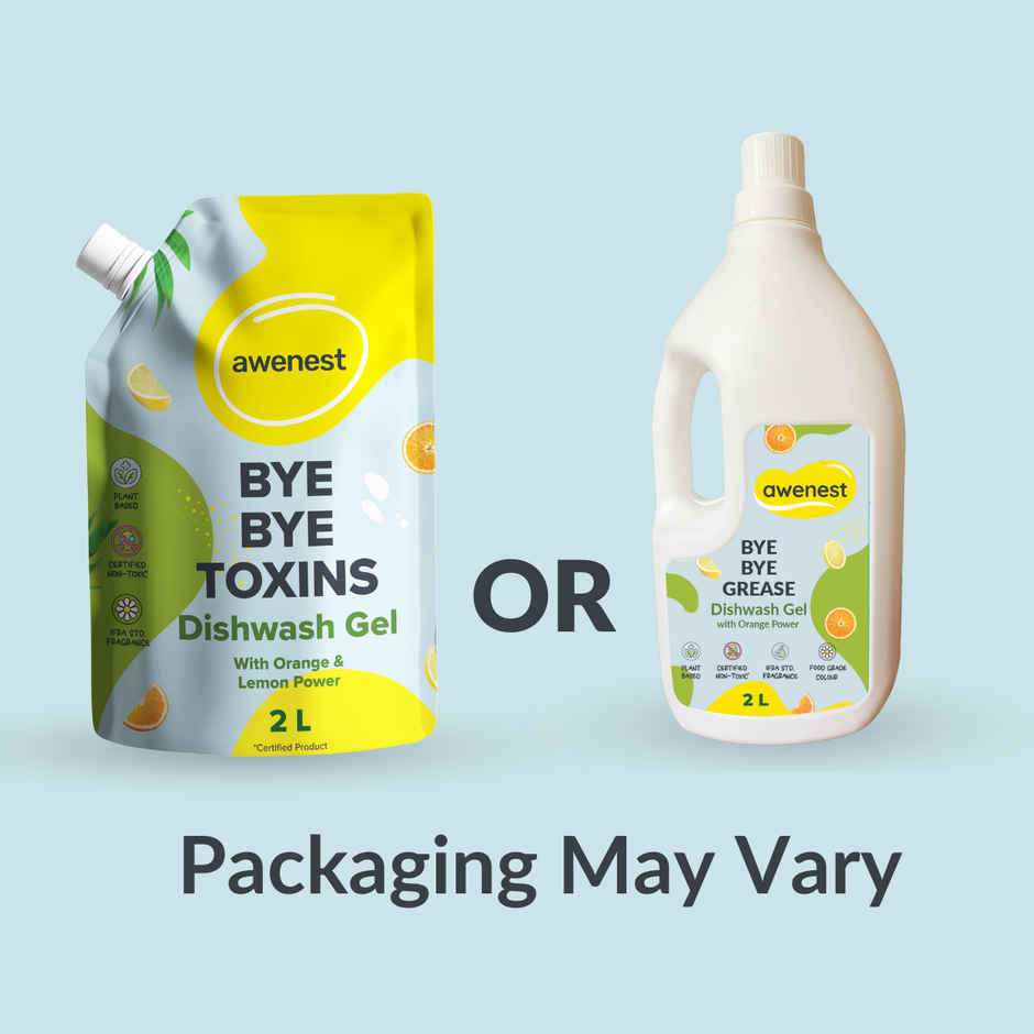 Awenest Orange and Lemon Bye-Bye Toxins Dishwash Gel