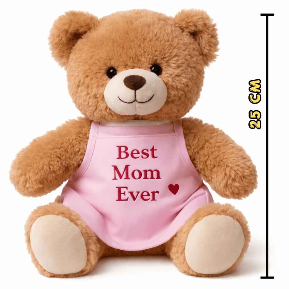 Toytales Best Mom Bear 25 cm | Soft Toy | Gift for Mothers & New Mom | Teddy