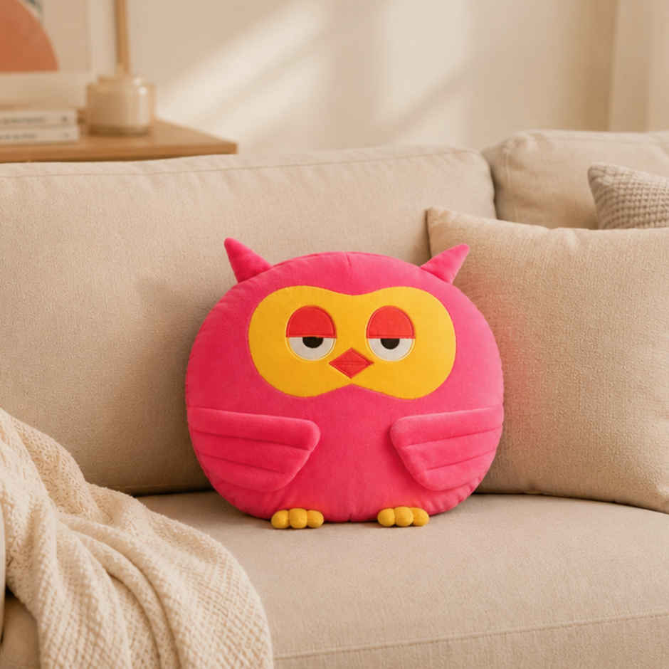 ToyTales Cushion Owl Plush Toy | Stuffed Animal Soft Toy | Birthday Gift for Kids | Gift Baby | 30cm