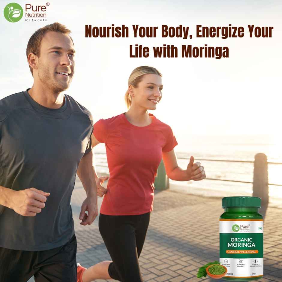 Pure Nutrition Organic Moringa 1200Mg 120 Tablets