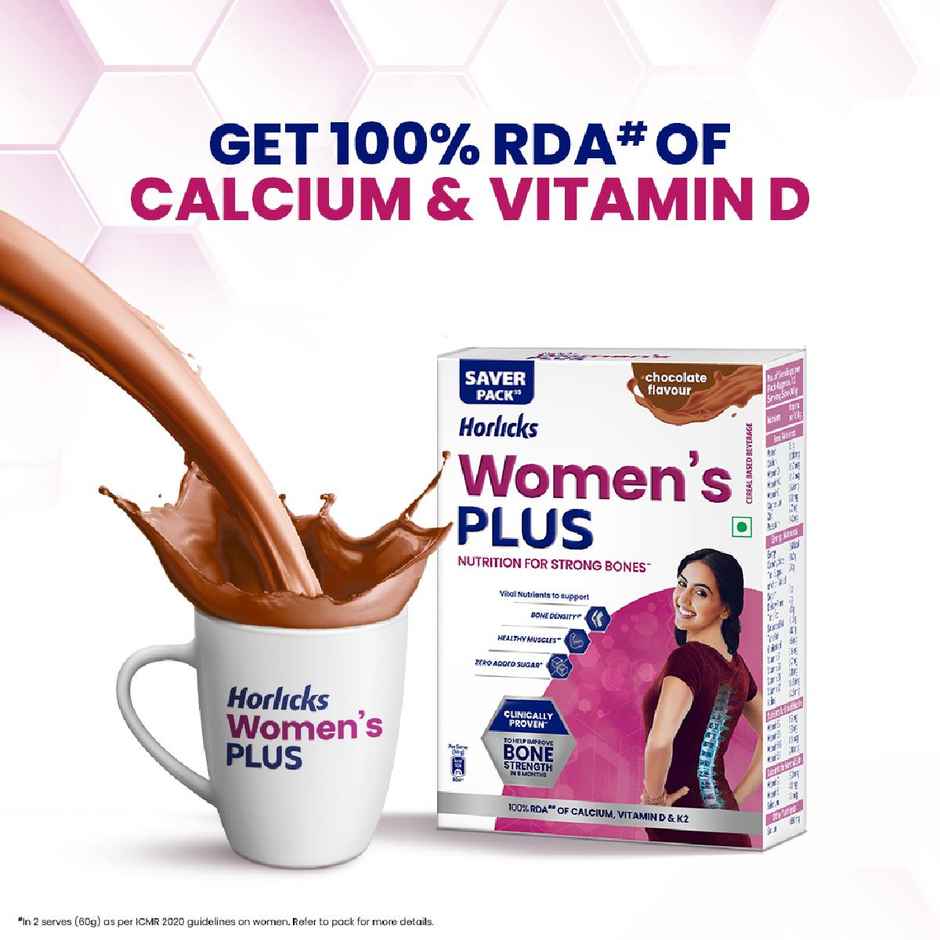 Horlicks Women's Plus Chocolate Drink Mix