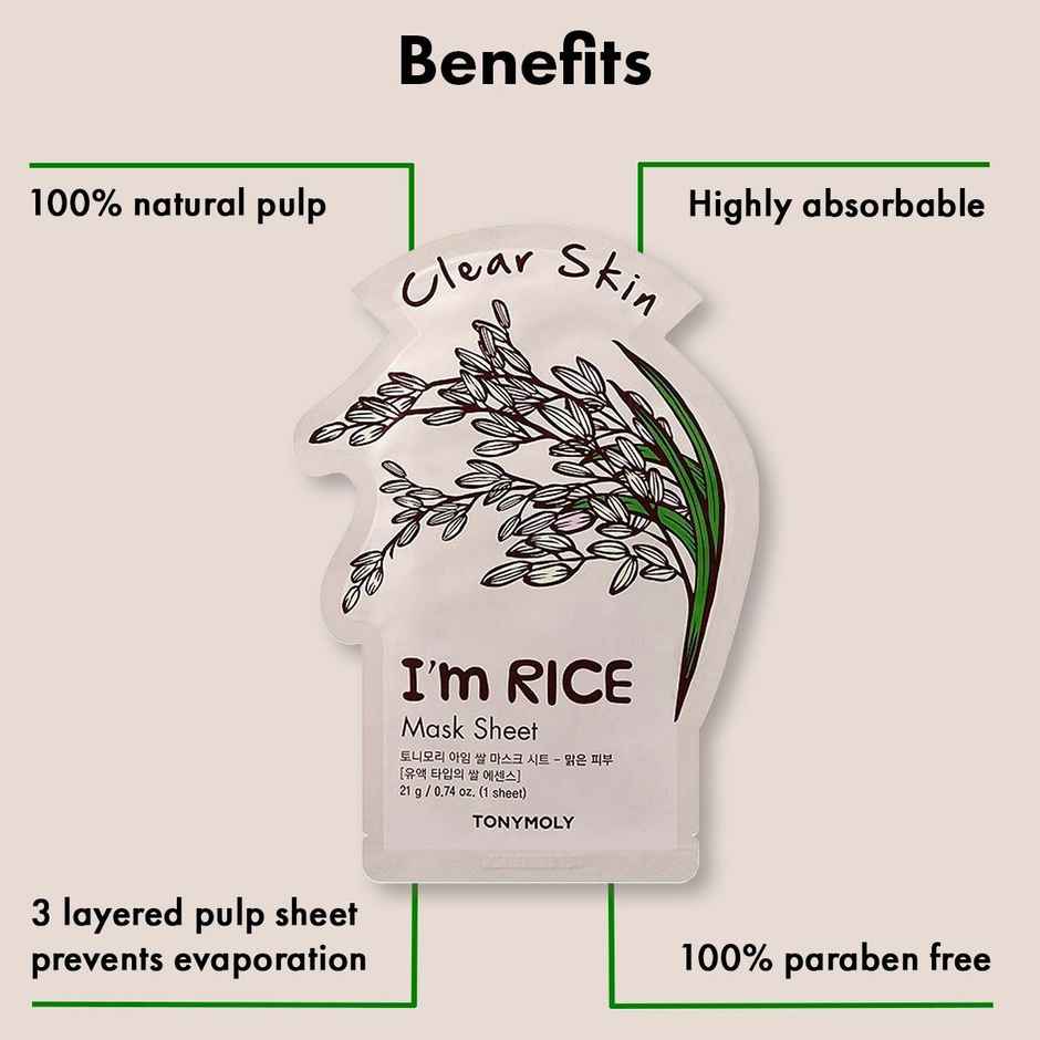 Tonymoly I'm Rice Sheet Mask