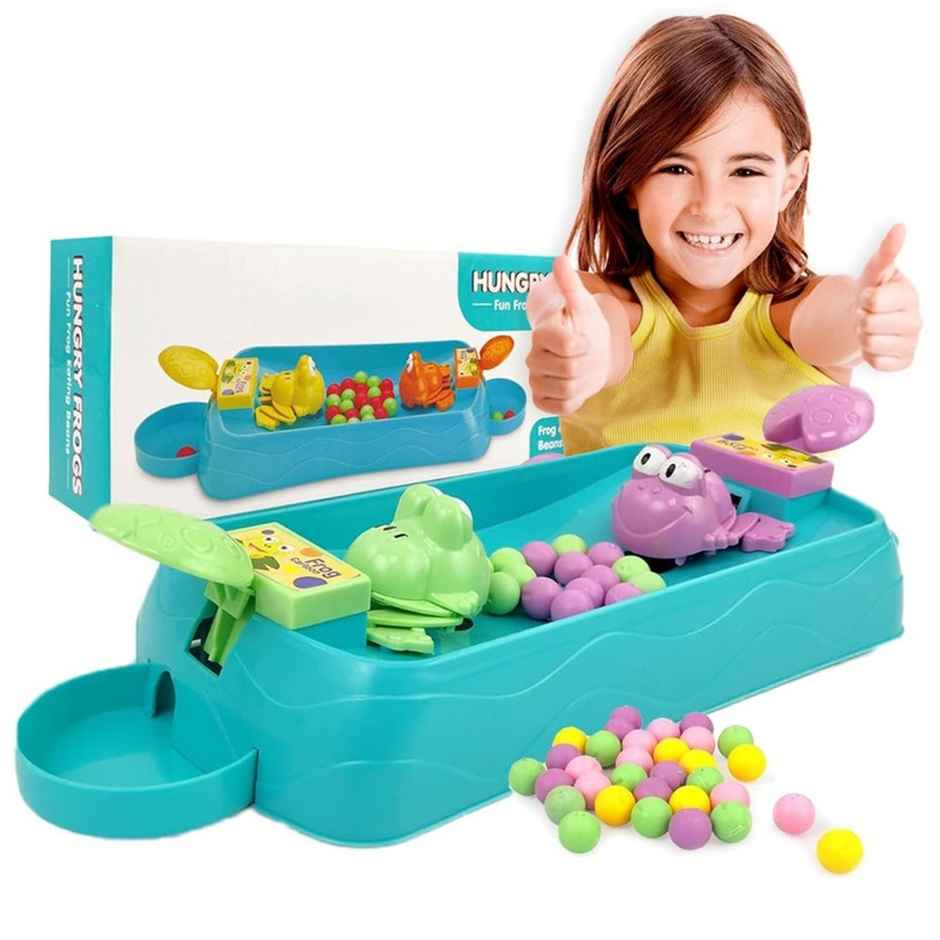 Fablue Hungry Frogs Tabletop Game Toy For Kids 2 Players | Interactive Indoor Fun Game