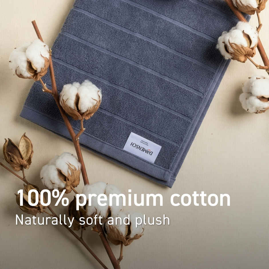 DaMENSCH Better Basic Premium Cotton Hand Towel | Grey