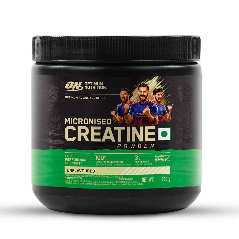 Optimum Nutrition (On) Pure Whey Gold Standard Powder Double Rich Chocolate 2 Lb (907g) & Optimum Nutrition Micronised Creatine Powder Unflavored (250g) Combo