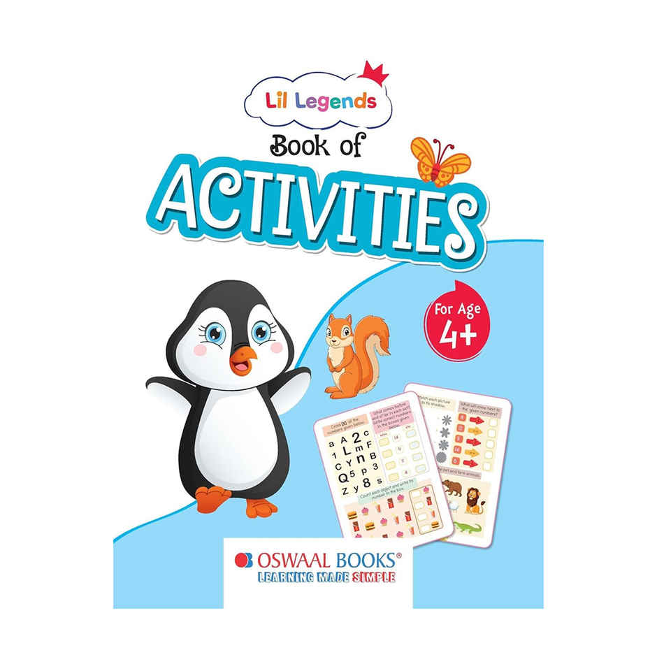 Oswaal Books Lil Legends Preschool Activity Book For Kids | Age - 4+ Years